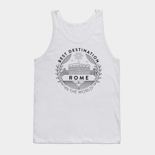 Rome Minimal Badge Design Tank Top